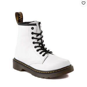 Boys size 2 dr martens white gently used